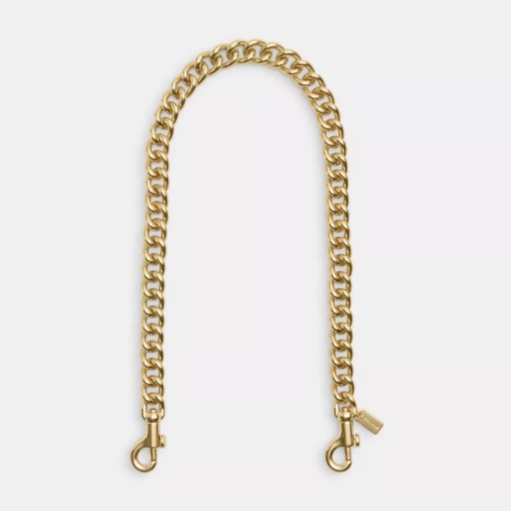 NEW! COACH Chunky Chain Strap Goldtone New With Tags On Gorgeous